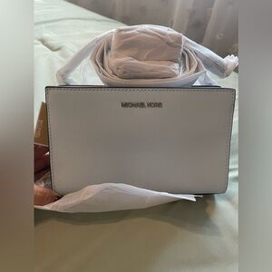 Baby blue crossbody Sheila Michael Kors bag